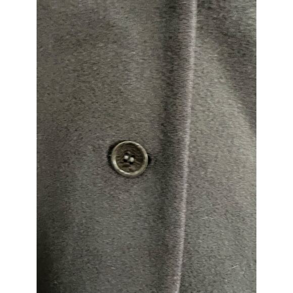 Grey Wool Blend Pea Coat - Picture 2 of 6